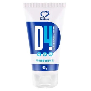 D4 Lubrificante Íntimo Beijável Frozen 60G